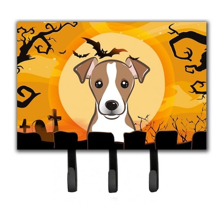 Jensendistributionservices Halloween Jack Russell Terrier Leash & Key Holder MI1719480